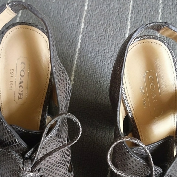 (MAKE AN OFFER) Coach heels!!! - Picture 2 of 5